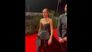 أمينة خليل وزوجها في مهرجان الجونة 2021 