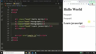 Get Element By TagName DOM JavaScript Malayalam Tutorial Part 19 of 25