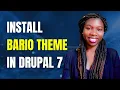 How to install Bootstrap barrio theme in Drupal 7 Drupal 7 Tutorial - 004