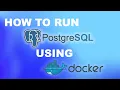 Quickly Launch PostgreSQL in Docker Docker Desktop or Command Line