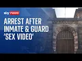 Woman arrested over alleged inmate and prison officer sex