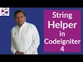 String helper in Codeigniter 4 in ci4 string helper Codeigniter 4 String Helper