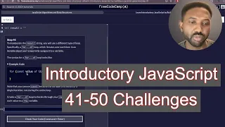 Step-by-Step FreeCodeCamp JavaScript Tutorial 41-50 Easy Beginner Challenges