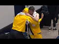 Download Lagu Tyrese Haliburton on crutches meets Pacers in tunnel after losing NBA Finals