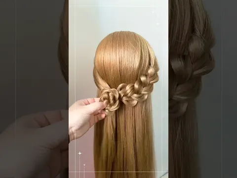 Easy half updo for beginners #shefav #hairstyle #hairstyle #tutorial #trend #shorts