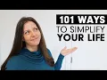 101 small ways to SIMPLIFY your life Minimalism Lifestyle Simple Living