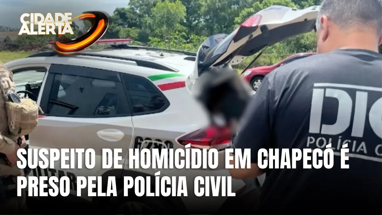 Polícia Civil prende autor de homicídio no bairro Santo Antônio, em Chapecó