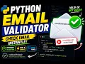 Project Python Email Validator Project for Beginners Python Mini Project Step-by-Step Tutorial