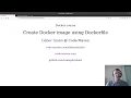Docker course - create image using Dockerfile