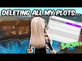 DELETING ALL OF MY BLOXBURG PLOTS