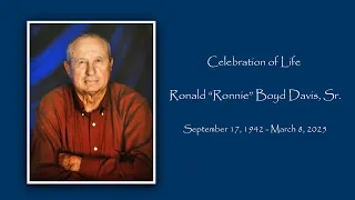 2025 Celebration of Life Service 2 00 PM Ronald Ronnie Boyd Davis Sr
