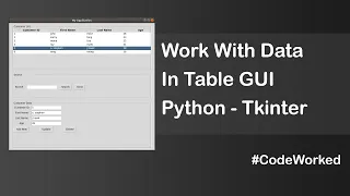 Work with Tkinter Treeview Table with Search box All Explained In 1