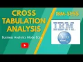 CROSS TABULATION IN SPSS