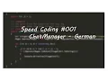 Speed Coding German - ChatManager