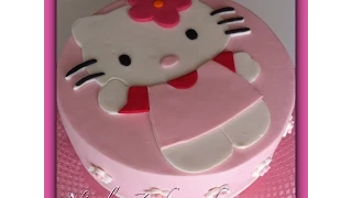 Quick & easy Hello Kitty Fondant-Tutorial/ Tortendekoration. 