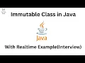 Immutable Class in Java Interview Questions Immutable Class in Java