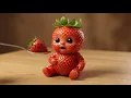 Lagu Cute Fruit Babies Eating Real Fruit 🍓🍍 | Oddly Satisfying AI ASMR | PART 3