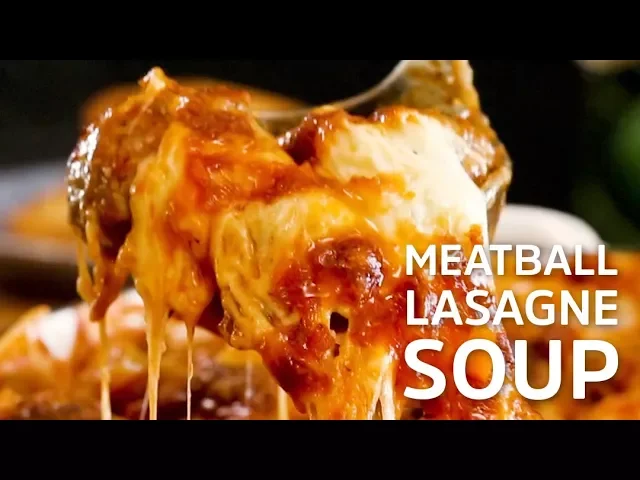 Meatball Lasagne Soup