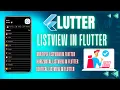ListView in Flutter Multiple ListView in single screen in flutter ListView