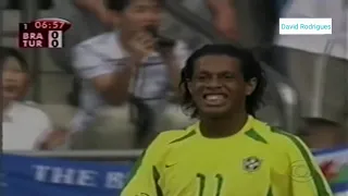 Brasil 2 x 1 Turquia copa do mundo 2002 fase de grupos melhores momentos