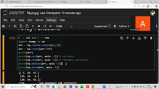 Mean median mode using numpy