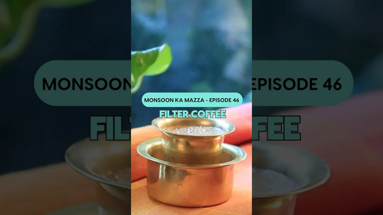 Filter Coffee  and baarish = Heaven ! #shorts #filtercoffee #youtubeshorts #monsoonrecipes