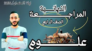 المراجعة النهائية علوم رابعة ابتدائي يوم الامتحان ترم اول 2024 الخلاصة 