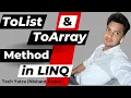 ToList and ToArray in LINQ C Complete Tutorial with Examples