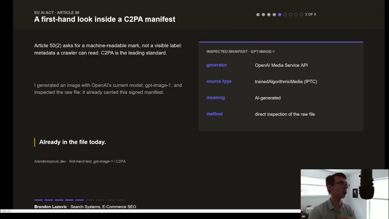 Video thumbnail: The EU Just Made AI-Generated a Machine-Readable Label
