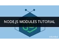 Node js Modules Node js Bootstrap Node js Tutorial Edureka