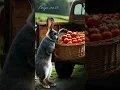 Download Lagu Cute bunny harvesting tomatoes #rabbit #cuterabbit #pets #cute #ai