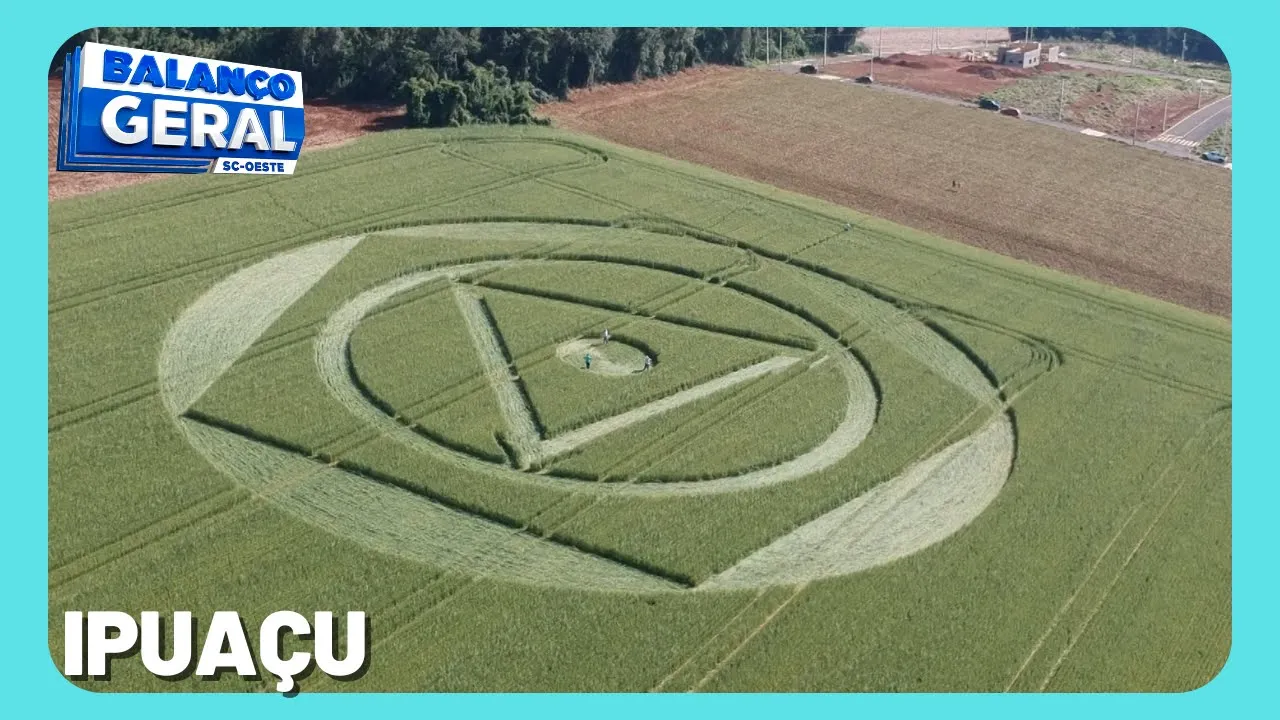 Marca de agroglifo em Ipuaçu segue mesmo após a colheita