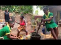 Lagu Village Market to Kitchen🍲 Cooking Organic Ogbono Soup \u0026 Corn Starch🍽️ | Authentic Family Love ❤️