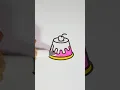Cute Jelly Dessert Coloring Easy Fun Food Coloring Page