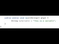 Variables Data Types - Java Episode 2