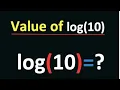 What is the Value of log 10 log 10