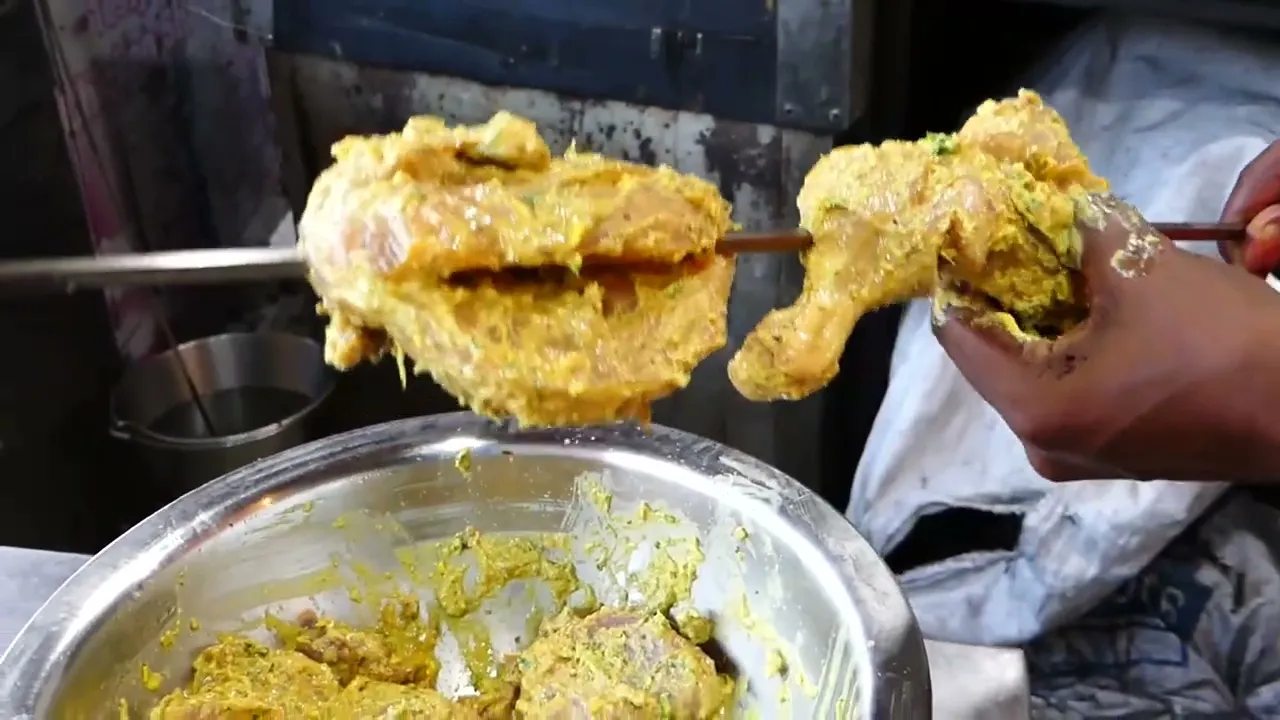 CHICHEN BANJARA KABAB   Special Street Food   Md Ali Road   Mumbai Street Food