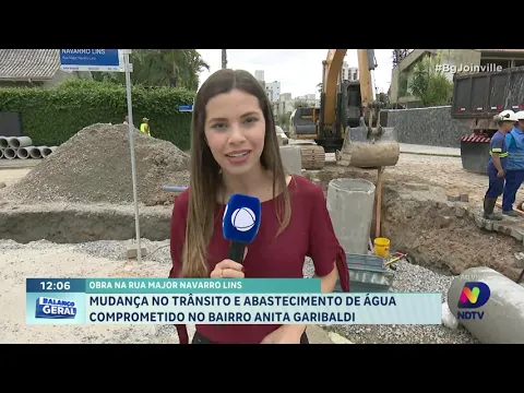 Obras na rua Major Navarro Lins. Mudança no trânsito e abastecimentode água comprometido no bairro