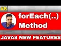 forEach Method in java8 how to use forEach method in java In Hindi