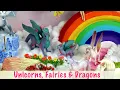 Creating a Magical Diorama with Unicorns Fairies and Dragons
