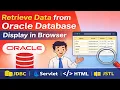 Retrieve Data from Oracle Database using JDBC Servlets JSP JSTL Display in Browser