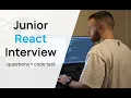 Junior React Interview - Questions Code Test