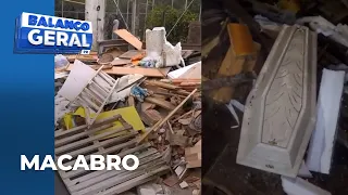Caixões são descartados em ecoponto na CIC e cena assusta moradores: o que aconteceu?