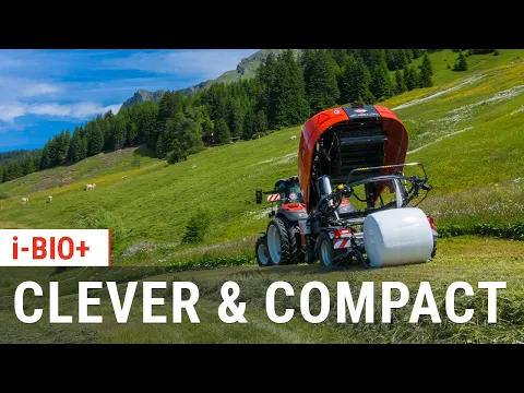 KUHN i-BIO+ - Round Baler-Wrapper Combinations (In action)