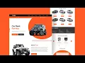 Rent a Car Website Design Using HTML CSS JavaScript Fully Responsive