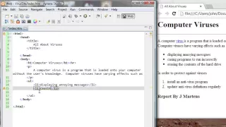 HTML Tutorial 3 of 7 Make a Basic Webpage with Aptana Studio