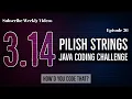 Pilish Strings Java Coding Challenge Edabit How d You Code That