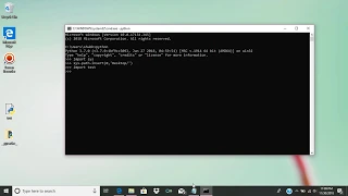 Import python file to the Shell From another folder on Windows
