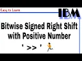 Bitwise Signed Right Shift with Positive Number in java Class 11 Why we Use Shift Operator