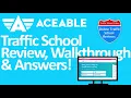 Aceable Traffic School Review Walkthrough and Exam Answers